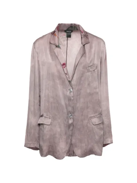 Avant Toi floral-print single-breasted blazer Pink 226SD2243SERVA