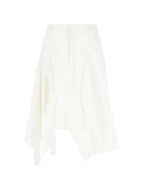 Niccolò Pasqualetti asymmetric draped shorts White NP09P051