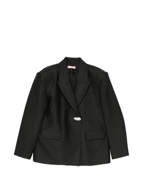 TWENTY FOURHAITCH crystal-embellished button jacket Black A0104