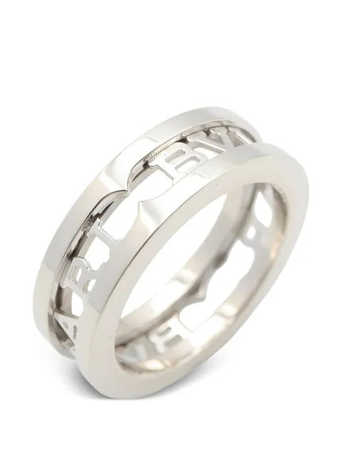 Bvlgari Pre-Owned B-zero1 Open Logo spiral ring Silver 1061603