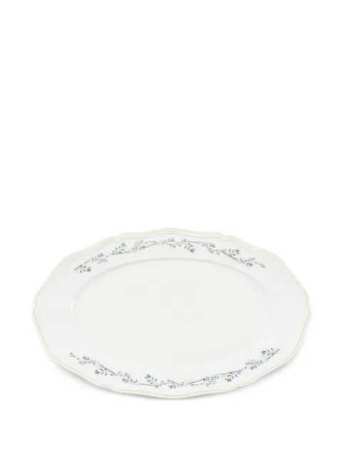 Van Cleef & Arpels Pre-Owned x Raynaud 2010s floral-print scalloped-edge serving dish White 1052406