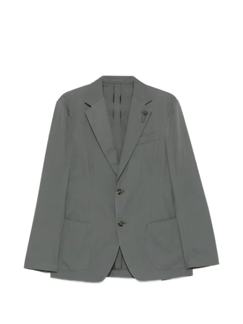 Lardini notch-lapel single-breasted blazer Grey PA6205PAIF66407