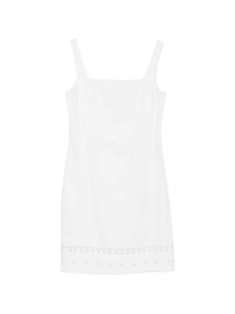 Valentino Garavani Pre-Owned 2000s embroidered-hem mini dress White VA350AYF
