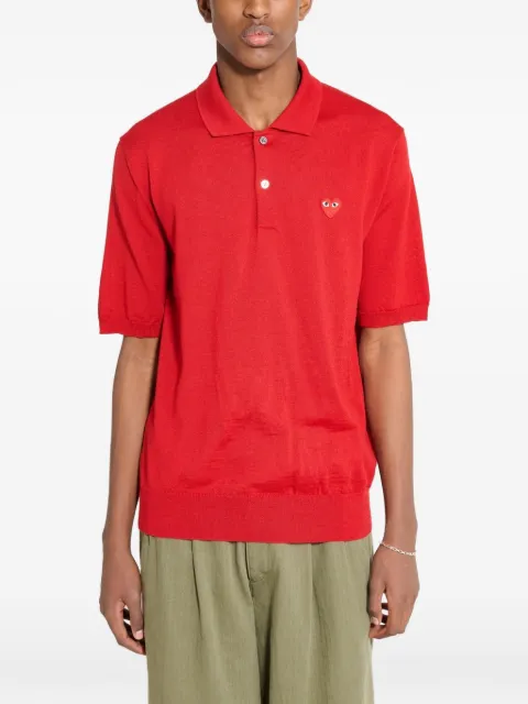 Comme Des Garçons Play heart-logo T-shirt Red P1N0945