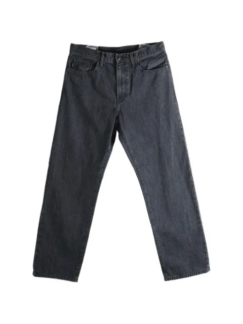 Vowels logo-patch jeans Black PT040