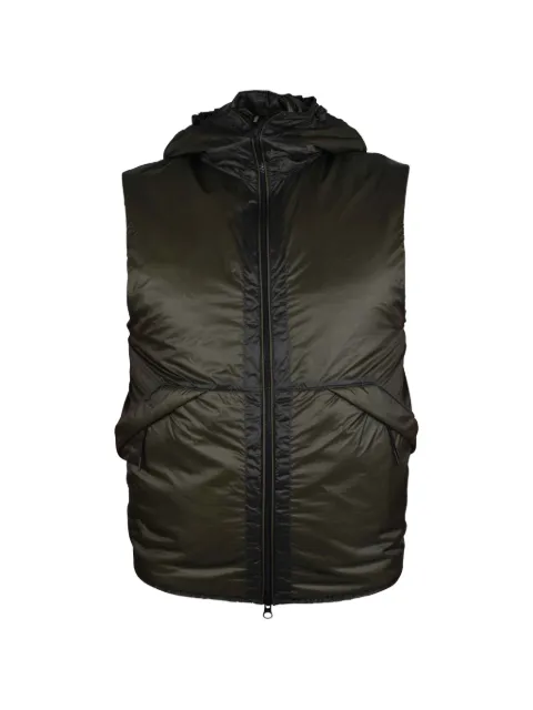 C.P. Company Goggle-detail Nada Shell down gilet Green 17CMOW037A006099U