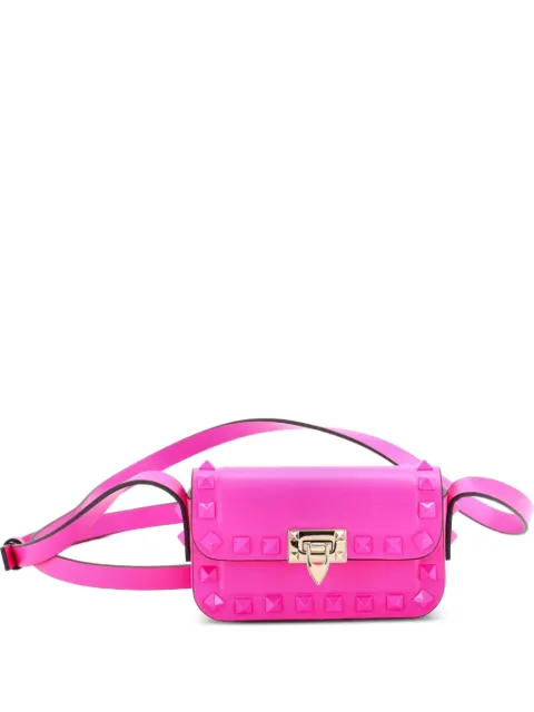 Valentino Garavani Pre-Owned Rockstud23 Leather Micro shoulder bag Pink KNVQ2FAJUQXIKSGO