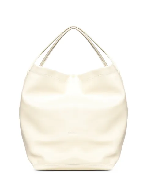 BIASIA logo-embossed leather tote bag Neutrals BIBP9ZI01328