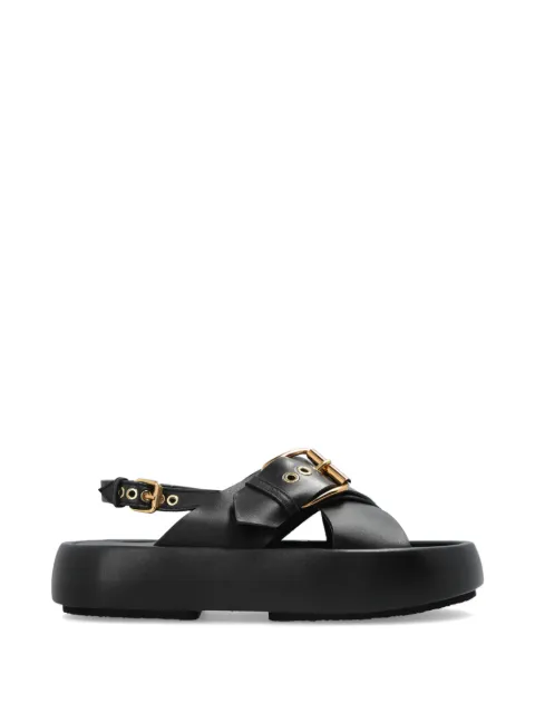 AGL Bulle buckle-detail crossover sandals Black D694005PGSOFTY