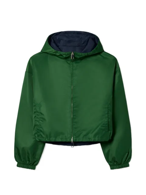 Tory Burch reversible cropped nylon jacket Green 183208