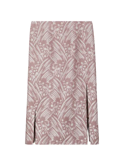 Tory Burch silk jacquard skirt Pink 186410