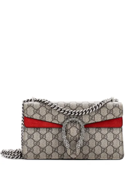 Gucci Pre-Owned Dionysus Bag GG Coated Canvas with Crystal Embellished Metal Small shoulder bag Red L6C0GVUND26UK43A