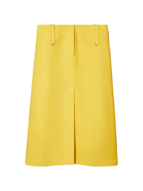 Tory Burch waxed canvas skirt Yellow 184078