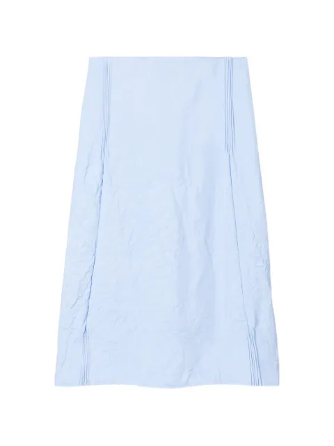 Tory Burch crinkled viscose skirt Blue 185905