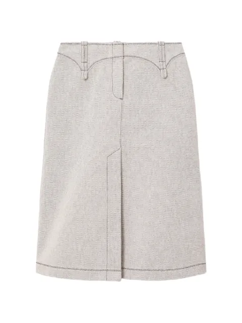 Tory Burch cotton canvas skirt Grey 185117