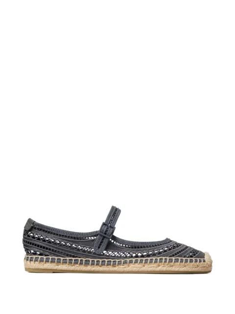 Tory Burch open weave Mary Jane espadrilles Blue 175531