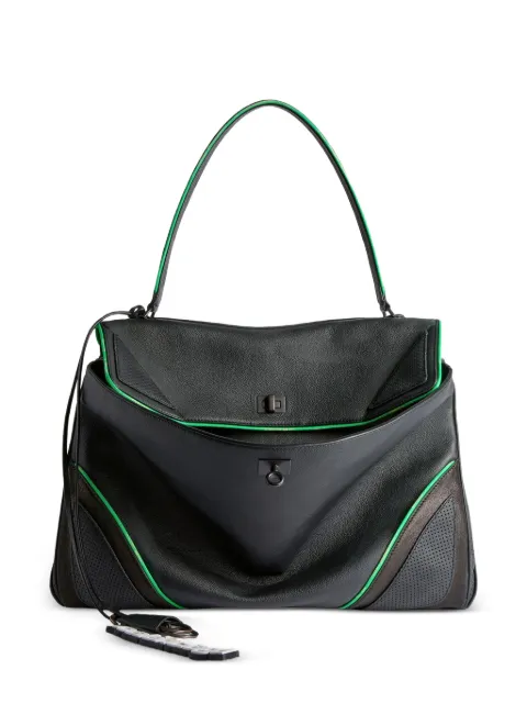 Balenciaga Rodeo Biker perforated shoulder bag Black 7897442ACFT
