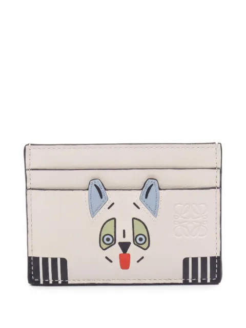 Loewe Pre-Owned 2020s Futurist cat card case White 1061424