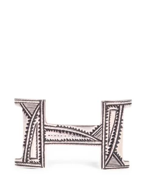Hermès Pre-Owned 2000s H buckle belt buckle Silver 1057140