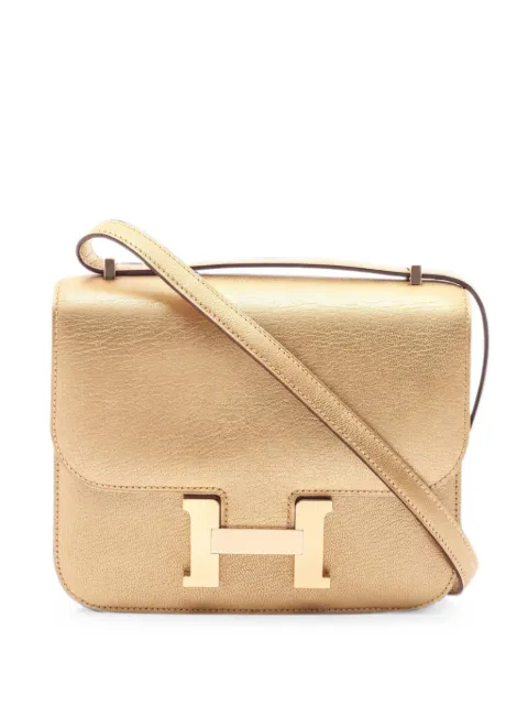 Hermès Pre-Owned 2023 mini Constance 3 leather Gold 1062192B
