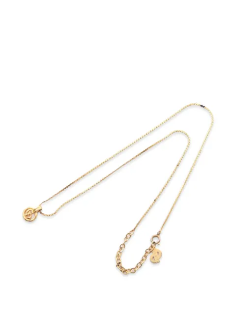 Christian Dior Pre-Owned 2000s CD-pendant necklace Gold 1058935