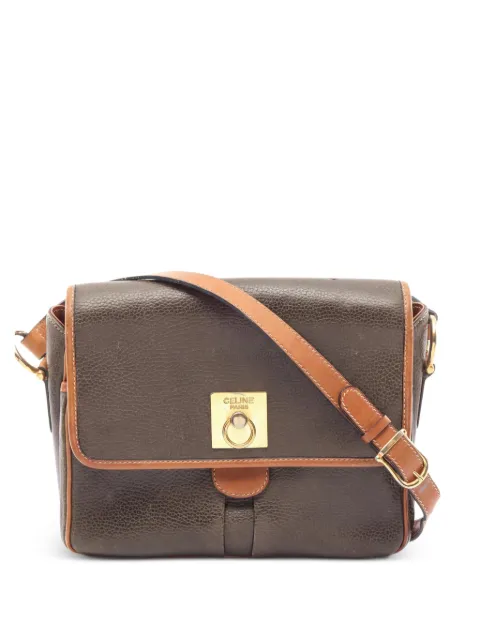 Celine Pre-Owned 2000s Gancini crossbody bag Brown 1055058