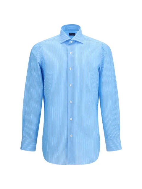 Finamore 1925 Napoli striped cotton shirt Blue NPZNPSZL060353