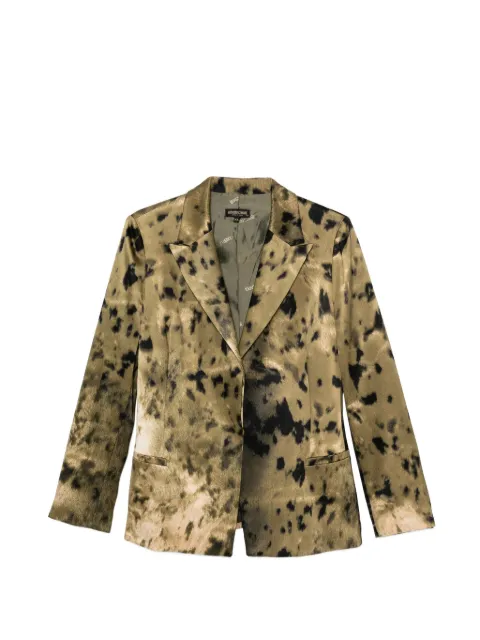Roberto Cavalli Vintage 2000s animal-print blazer Green RC450AYB
