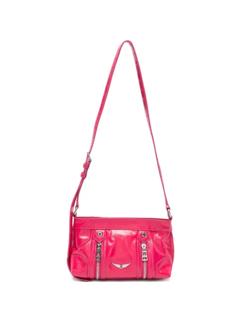 Zadig&Voltaire Sunny Mood patent-leather shoulder bag Pink LWBA03845
