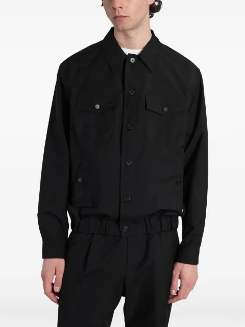 Greyed Niko elasticated-hem jacket Black GAJ26006