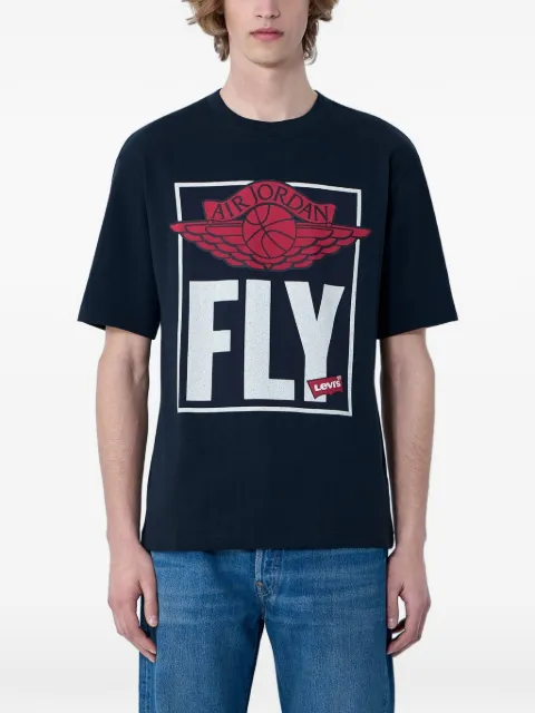 Levi's logo-print cotton-jersey T-shirt Black IM6728010