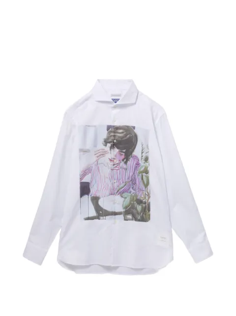 Junya Watanabe MAN graphic-print shirt White JZXSTWQB008MQWHX00L