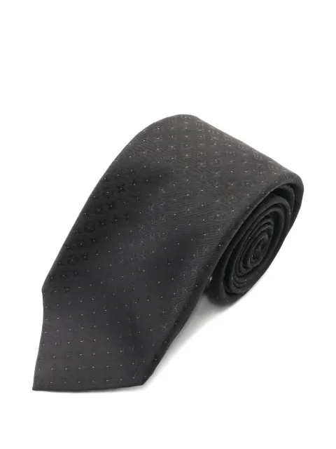 Louis Vuitton Pre-Owned 2022 Monogram jacquard tie Black 1061057MR1292