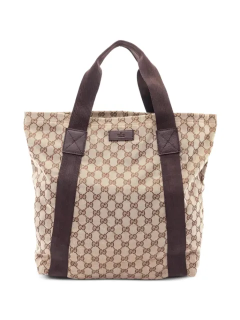 Gucci Pre-Owned 2000s GG canvas tote bag Neutrals 1058671