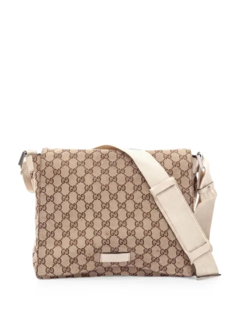 Gucci Pre-Owned 2000s GG canvas shoulder bag Neutrals 1058664