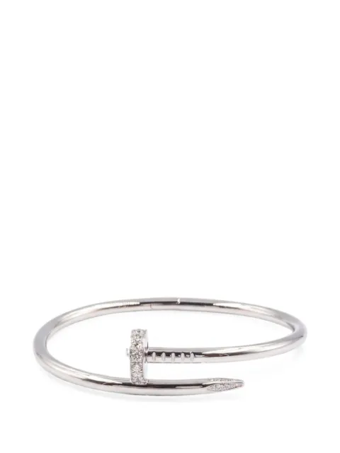 Cartier 2010s Juste un Clou diamond bracelet Silver 1061889