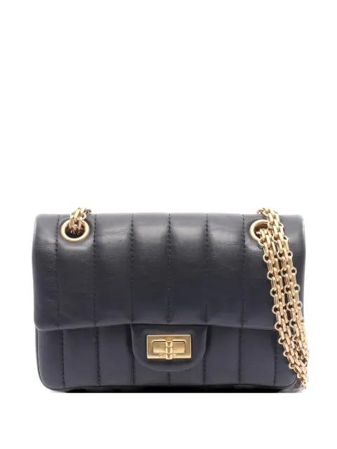 CHANEL Pre-Owned 2021s 2.55 double chain shoulder bag Blue 1062515NC1UEL60