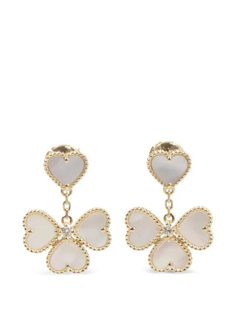 Van Cleef & Arpels Pre-Owned 2010s Sweet Heart mother of pearl earrings Gold 1062311