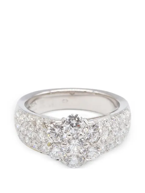 Van Cleef & Arpels Pre-Owned Fleurette diamond ring Silver 1061674
