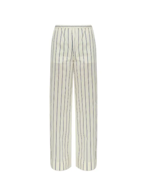 Moncler striped wide-leg trousers Neutrals L10932A00009599F6