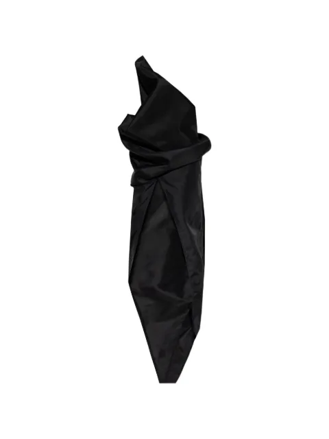 Rick Owens draped-design asymmetric skirt Black RO01F6391NCV