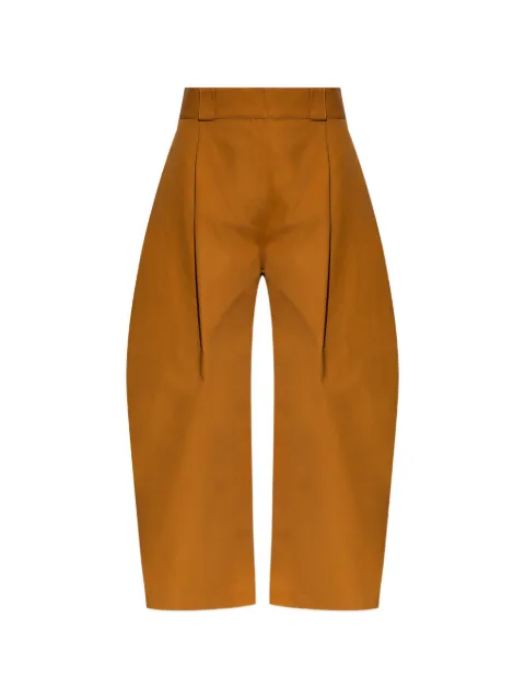 Balenciaga pleated wide-leg trousers Brown 872548TUP22