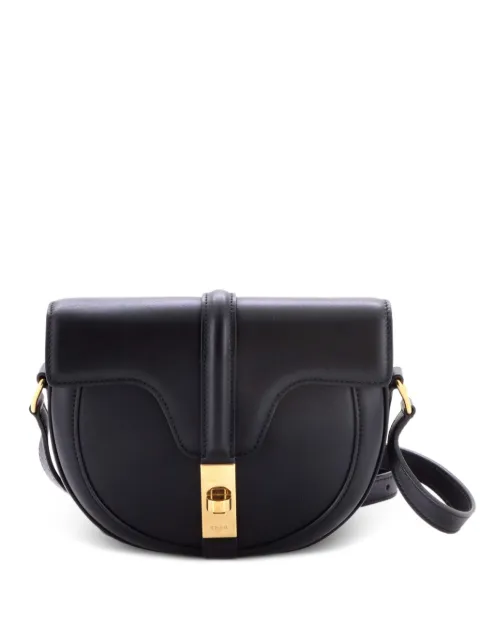 Celine Pre-Owned Besace 16 Bag Smooth Calfskin Small crossbody bag Black CY4UF6DZPAIJA9ZK