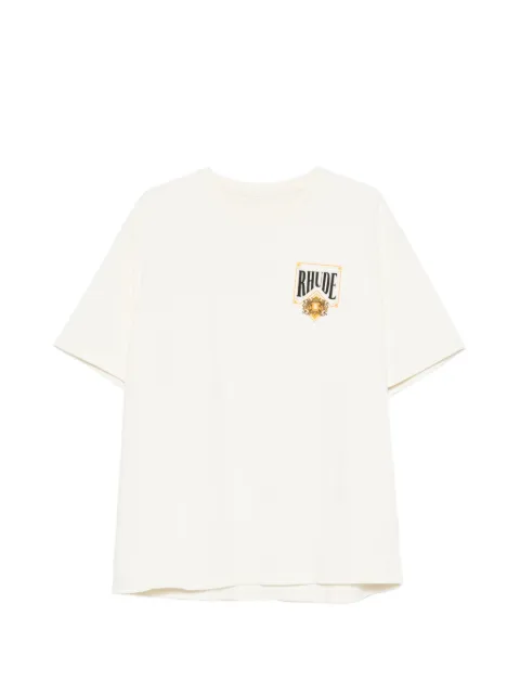 RHUDE logo-print T-shirt Neutrals RHSS26TT02012