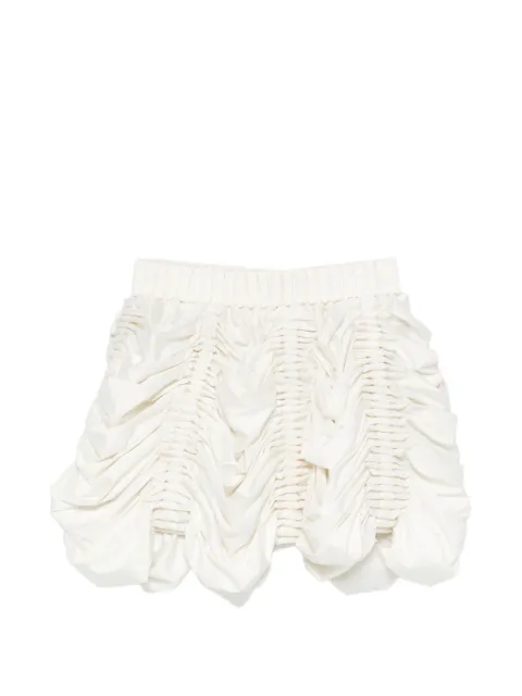 RAXXY draped mini skirt Neutrals RC26SK008