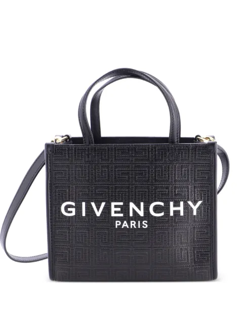 Givenchy Pre-Owned G- 4G Embossed Coated Canvas Mini tote bag Black ASP6NWW9UTY7V0B4