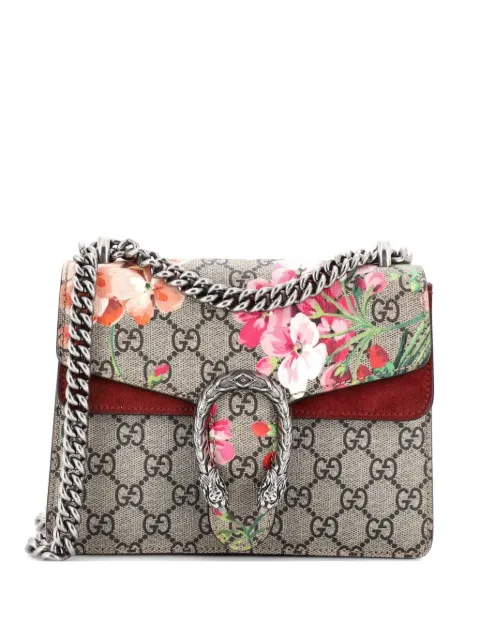 Gucci Pre-Owned Dionysus Bag Blooms Print GG Coated Canvas Mini shoulder bag Brown 81EMW07AGAKDW9GZ