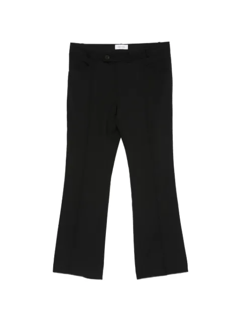 Ernest W. Baker pressed-crease flared trousers Black PT14DAM47