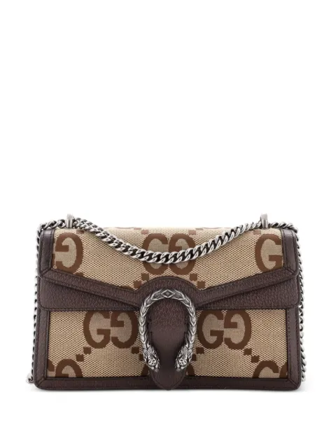 Gucci Pre-Owned Dionysus Bag Jumbo GG Canvas Small shoulder bag Brown CL4IZR93XSYBEZGG