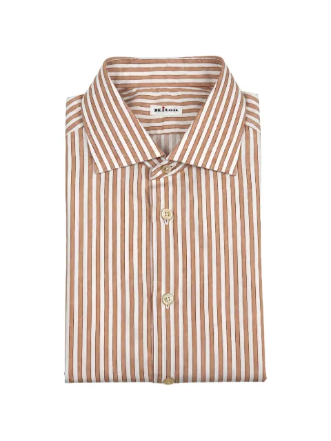 Kiton striped shirt Pink UCCH09672